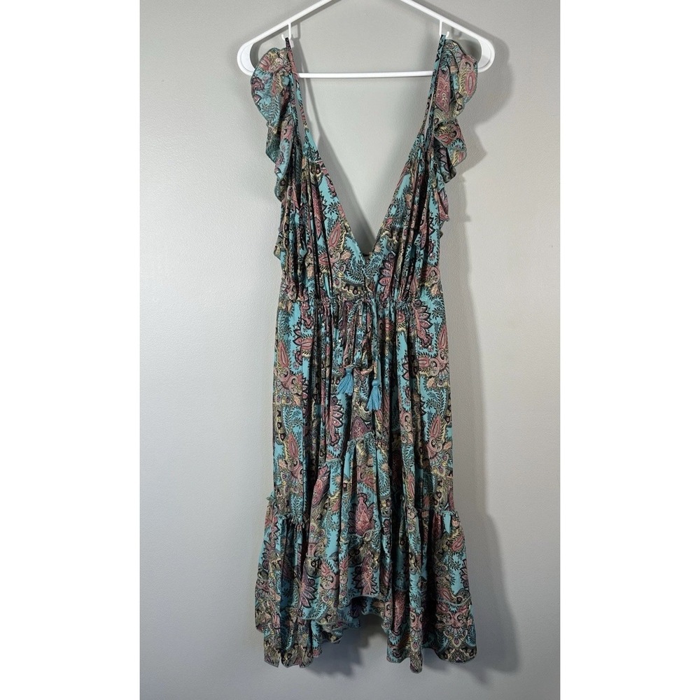 Karma Highway Dress Bohemian Paisley O/S Resort Vacation Festival